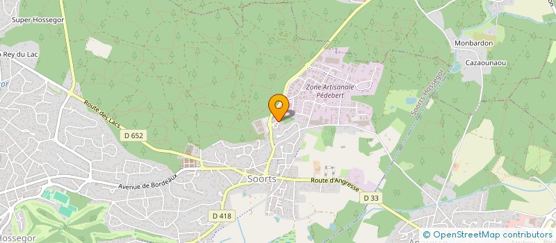 localisation de l'entreprise BICOMM à SOORTS-HOSSEGOR