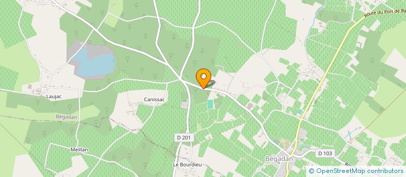 localisation de l'entreprise BICOUSE  BEGADAN