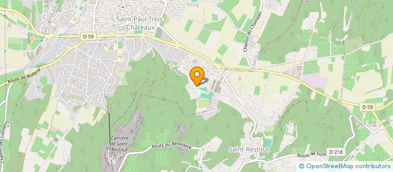 localisation de l'entreprise BICROSS CLUB  SAINT-PAUL-TROIS-CHATEAUX