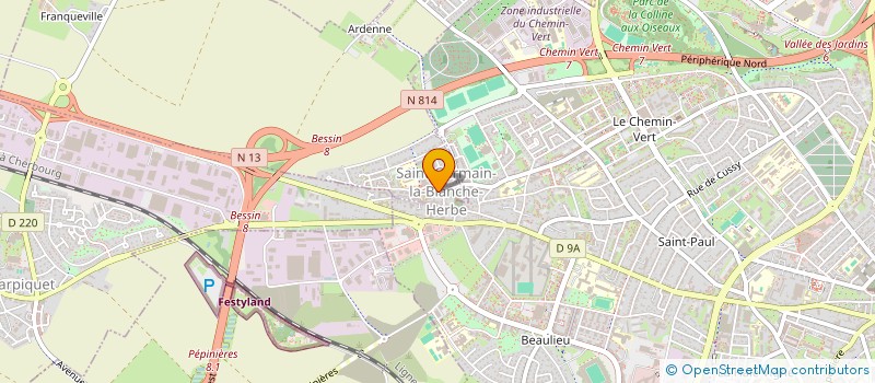 localisation de l'entreprise BICROSS CLUB DE CAEN  SAINT-GERMAIN-LA-BLANCHE-HERBE