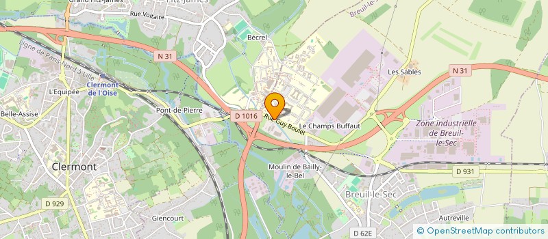 localisation de l'entreprise BICYCL'AS  BREUIL-LE-SEC