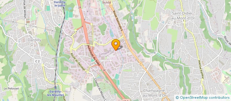 localisation de l'entreprise BICYFOOT  CHAMPAGNE-AU-MONT-D'OR