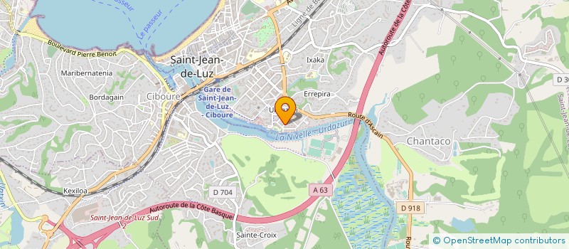 localisation de l'entreprise BIDAIA à SAINT-JEAN-DE-LUZ