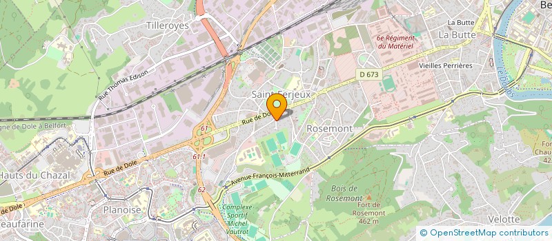 localisation de l'entreprise BIDAL  BESANCON