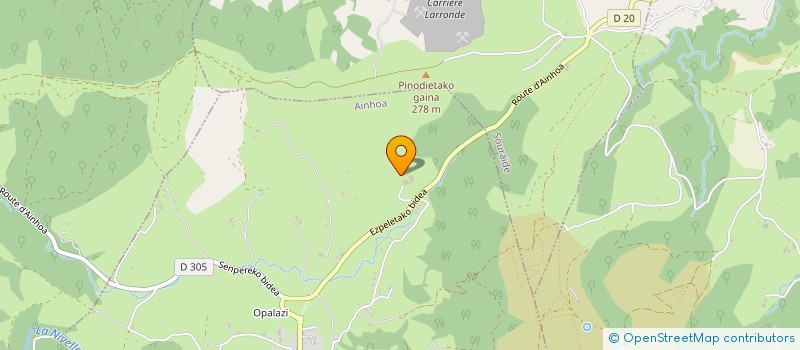 localisation de l'entreprise BIDALUNIA  LOUHOSSOA