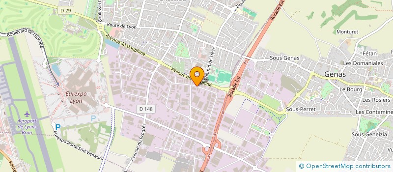 localisation de l'entreprise BIDAOU INVEST  GENAS