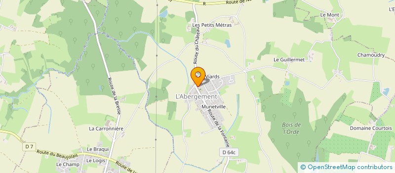 localisation de l'entreprise BIDARD CONSULT  L'ABERGEMENT-CLEMENCIAT