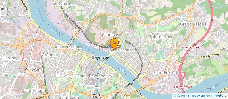 localisation de l'entreprise BIDART à BAYONNE