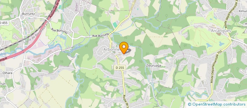 localisation de l'entreprise BIDART SURF EVOLUTION  ARBONNE