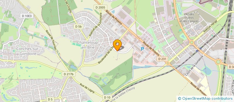 localisation de l'entreprise BIDATRANSPORT  CHANTELOUP-EN-BRIE