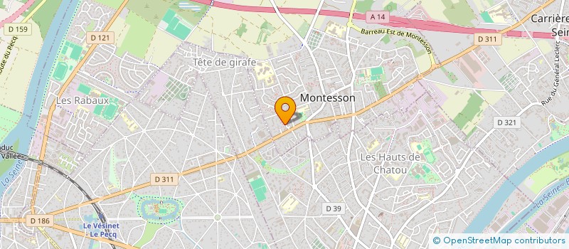 localisation de l'entreprise BIDAUD ELEC  MONTESSON