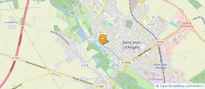 localisation de l'entreprise BIDAUD SARL  SAINT-JEAN-D'ANGELY