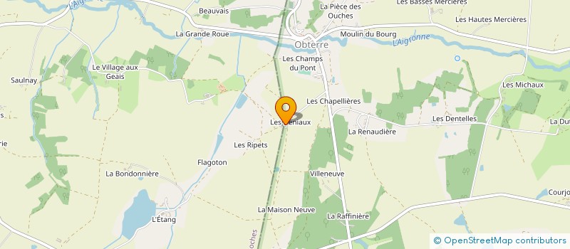 localisation de l'entreprise BIDAULT à AZAY-LE-FERRON