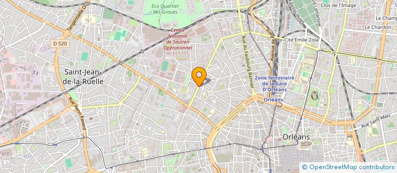 localisation de l'entreprise BIDAULT RICHARD ET ASSOCIES à ORLEANS
