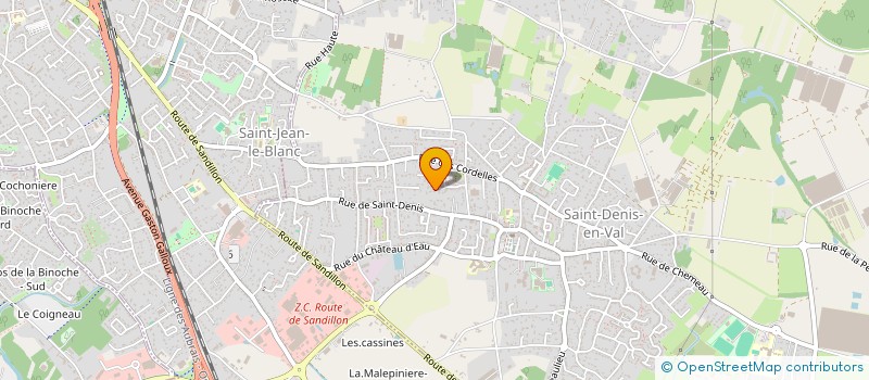 localisation de l'entreprise BIDDEN ZINGEN DANSEN à SAINT-DENIS-EN-VAL