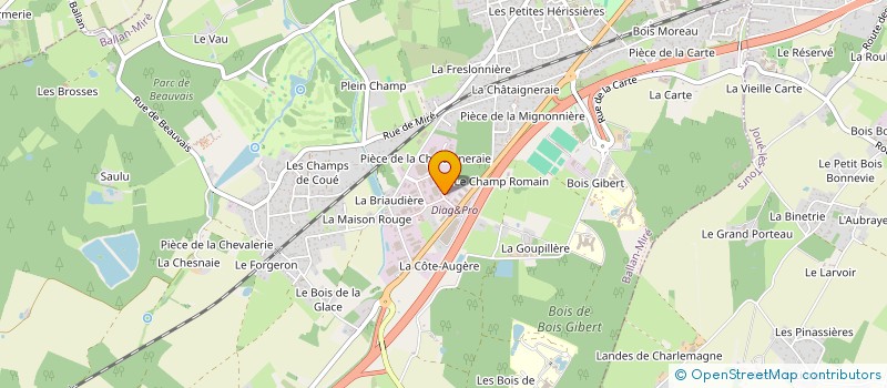 localisation de l'entreprise BIDEAU à BALLAN-MIRE