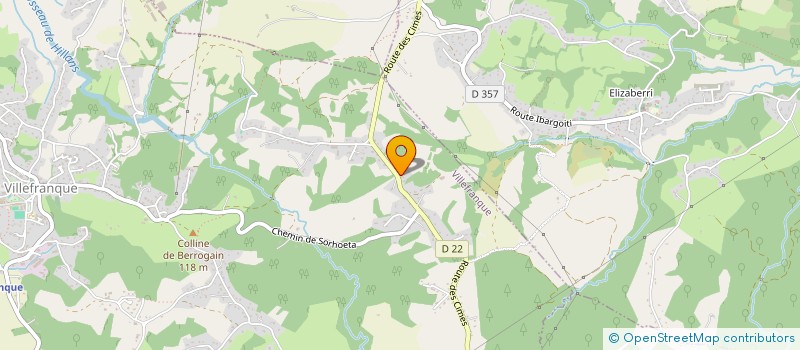 localisation de l'entreprise BIDEETAN RANDO  VILLEFRANQUE