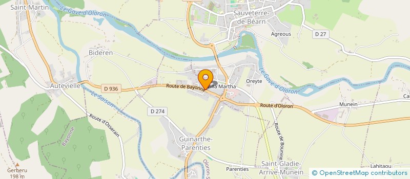 localisation de l'entreprise BIDEGAIN  GUINARTHE-PARENTIES