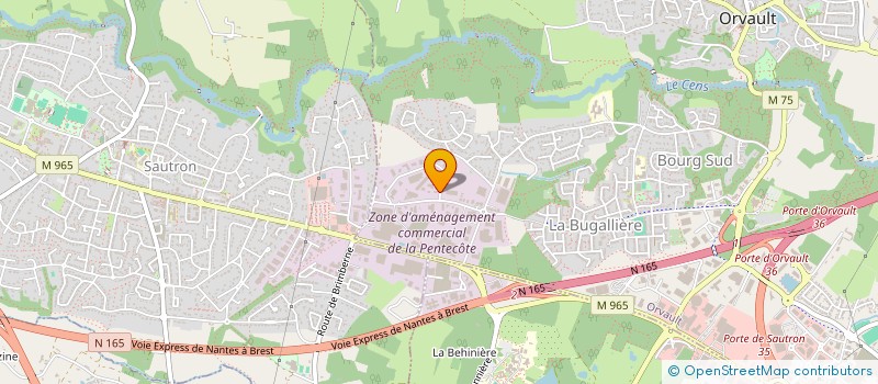 localisation de l'entreprise BIDIESE à ORVAULT
