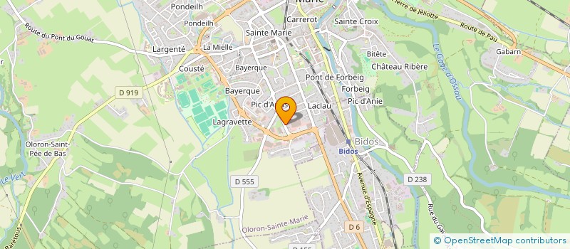 localisation de l'entreprise BIDIX à OLORON-SAINTE-MARIE