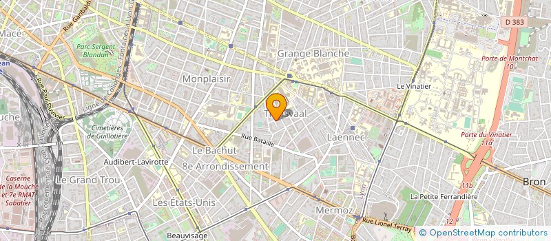 localisation de l'entreprise BIDO SERVICE LIBRE MERMOZ  LYON 8EME