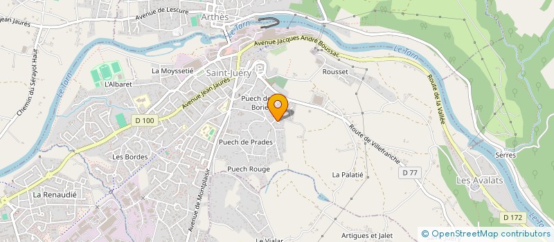 localisation de l'entreprise BIDOT ECONOMISTE à ARTHES