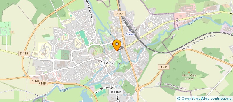 localisation de l'entreprise BIDOU à GISORS