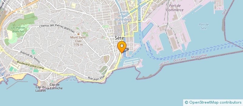 localisation de l'entreprise BIDOU  SETE