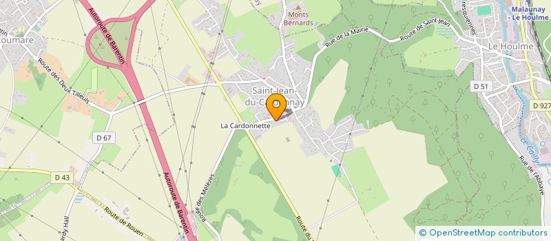 localisation de l'entreprise BIDOU  SAINT-JEAN-DU-CARDONNAY