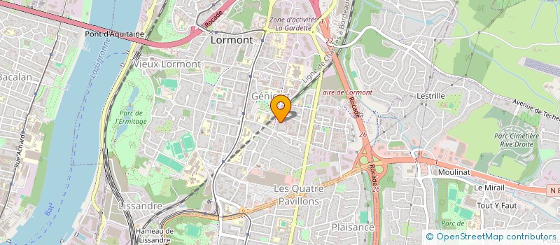localisation de l'entreprise BIDOUR ELEC à LORMONT