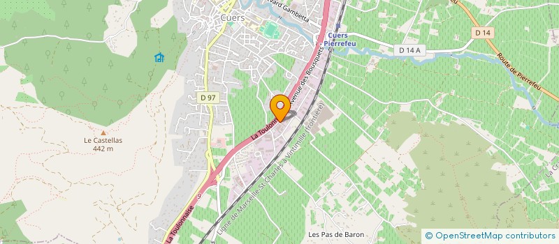 localisation de l'entreprise BIDOURE  CUERS