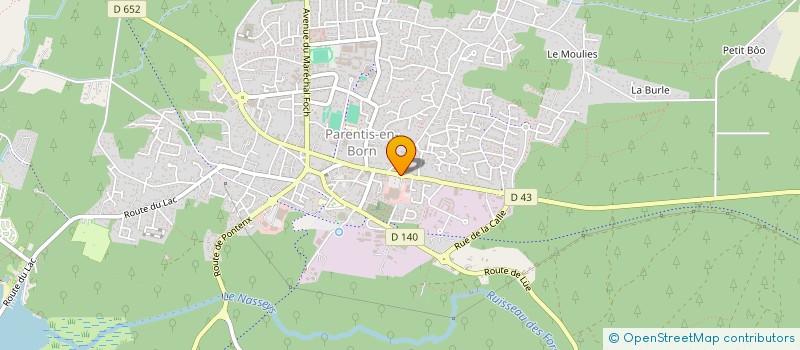 localisation de l'entreprise BIDOUSE  PARENTIS-EN-BORN