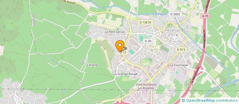 localisation de l'entreprise BIDU  PEZENAS