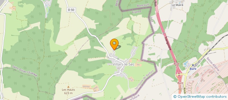 localisation de l'entreprise BIDULE HOME à VILLARS-LE-SEC