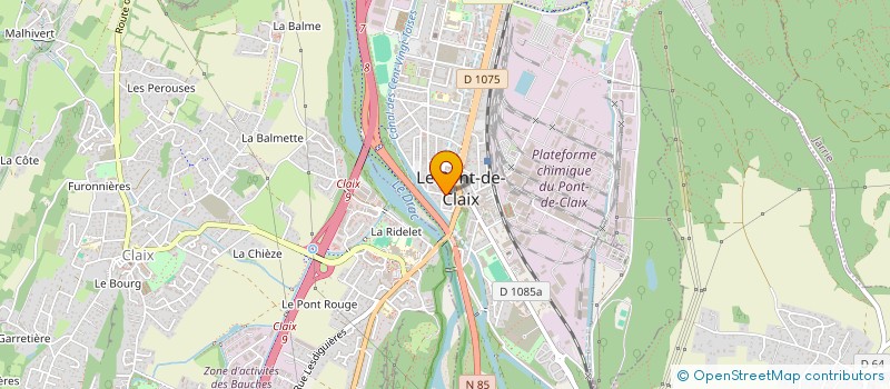 localisation de l'entreprise BIDULES ARTS  LE PONT-DE-CLAIX