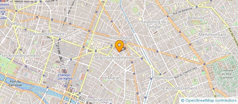localisation de l'entreprise BIDULES TRUCS MACHIN à PARIS