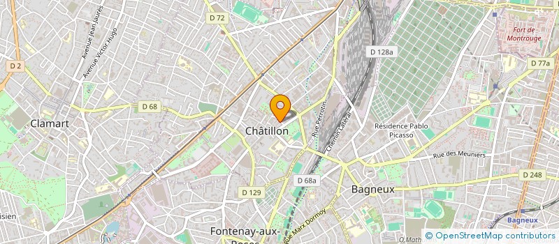 localisation de l'entreprise BIE IMMO  CHATILLON