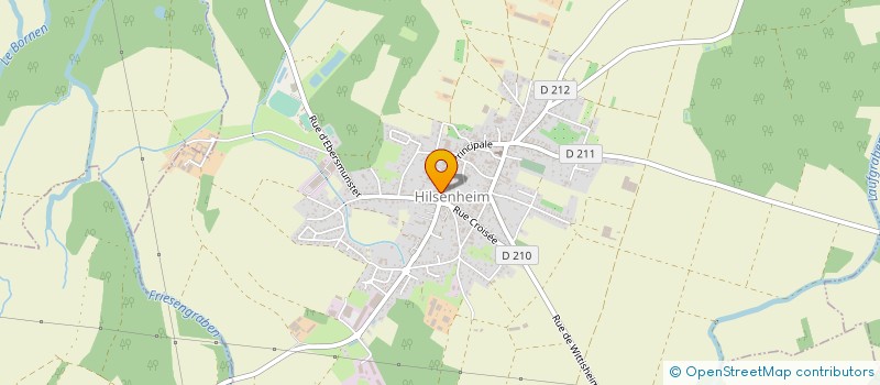 localisation de l'entreprise BIECHEL FRERES  HILSENHEIM