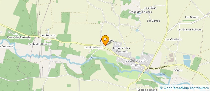localisation de l'entreprise BIED ANIMATIONS LOISIRS FOOTBALL à LA SELLE-SUR-LE-BIED