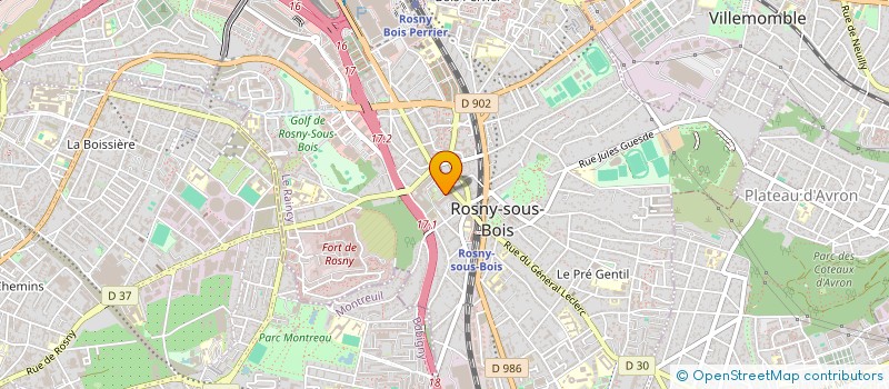 localisation de l'entreprise BIEDENBENDER SIDNEY ET GUIGA ANISSA à ROSNY-SOUS-BOIS