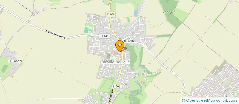 localisation de l'entreprise BIEDIS  BIEVILLE-BEUVILLE