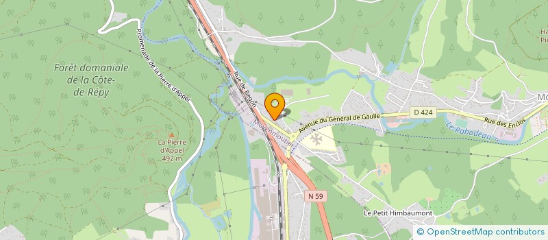 localisation de l'entreprise BIEHLMANN  MOYENMOUTIER