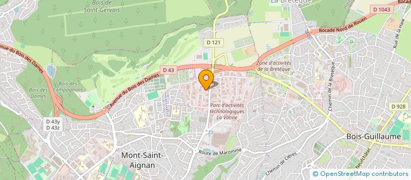 localisation de l'entreprise BIELEC ECLA à MONT-SAINT-AIGNAN