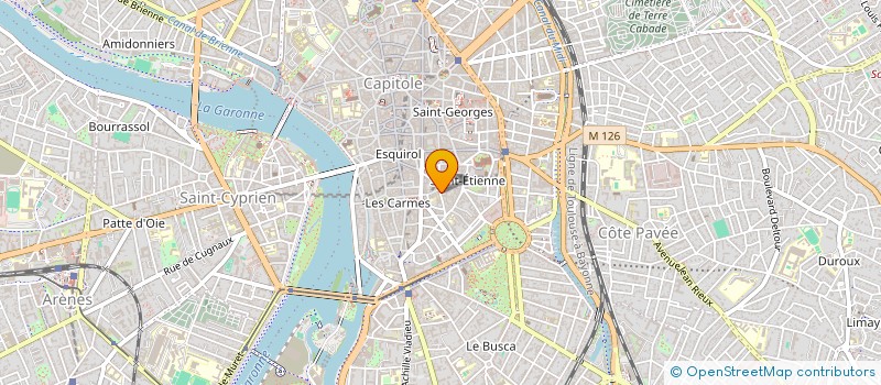 localisation de l'entreprise BIELER-FRANCK  TOULOUSE