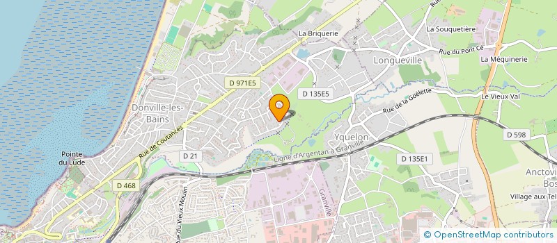 localisation de l'entreprise BIELLE MECANIC  DONVILLE-LES-BAINS