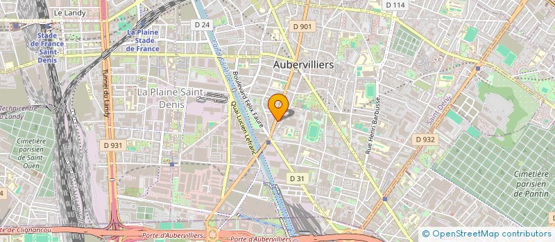 localisation de l'entreprise BIEN BATI  AUBERVILLIERS