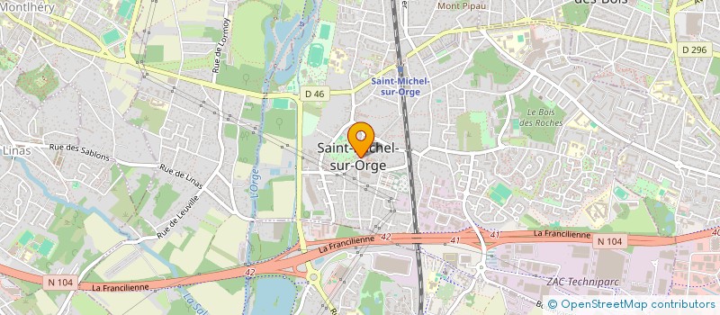 localisation de l'entreprise BIEN BOUGER MIEUX VIVRE  SAINT-MICHEL-SUR-ORGE