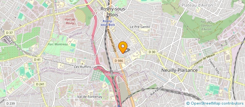 localisation de l'entreprise BIEN CHOISY à ROSNY-SOUS-BOIS