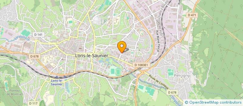 localisation de l'entreprise BIEN DANS SES BASKETS à LONS-LE-SAUNIER