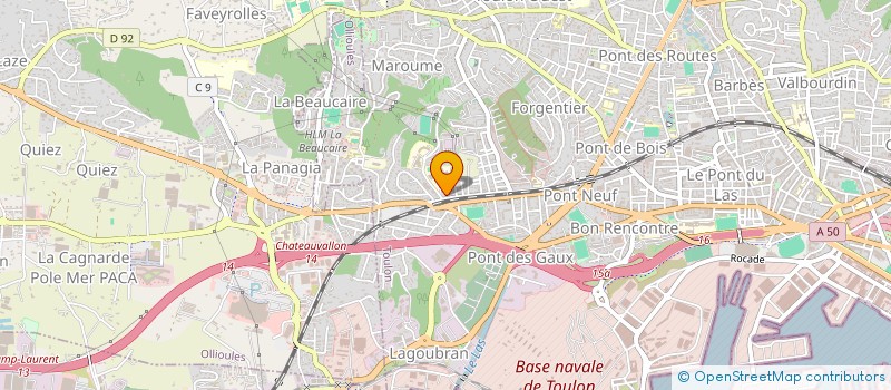 localisation de l'entreprise BIEN ETRE  TOULON